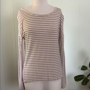 Stripped long sleeve shirt